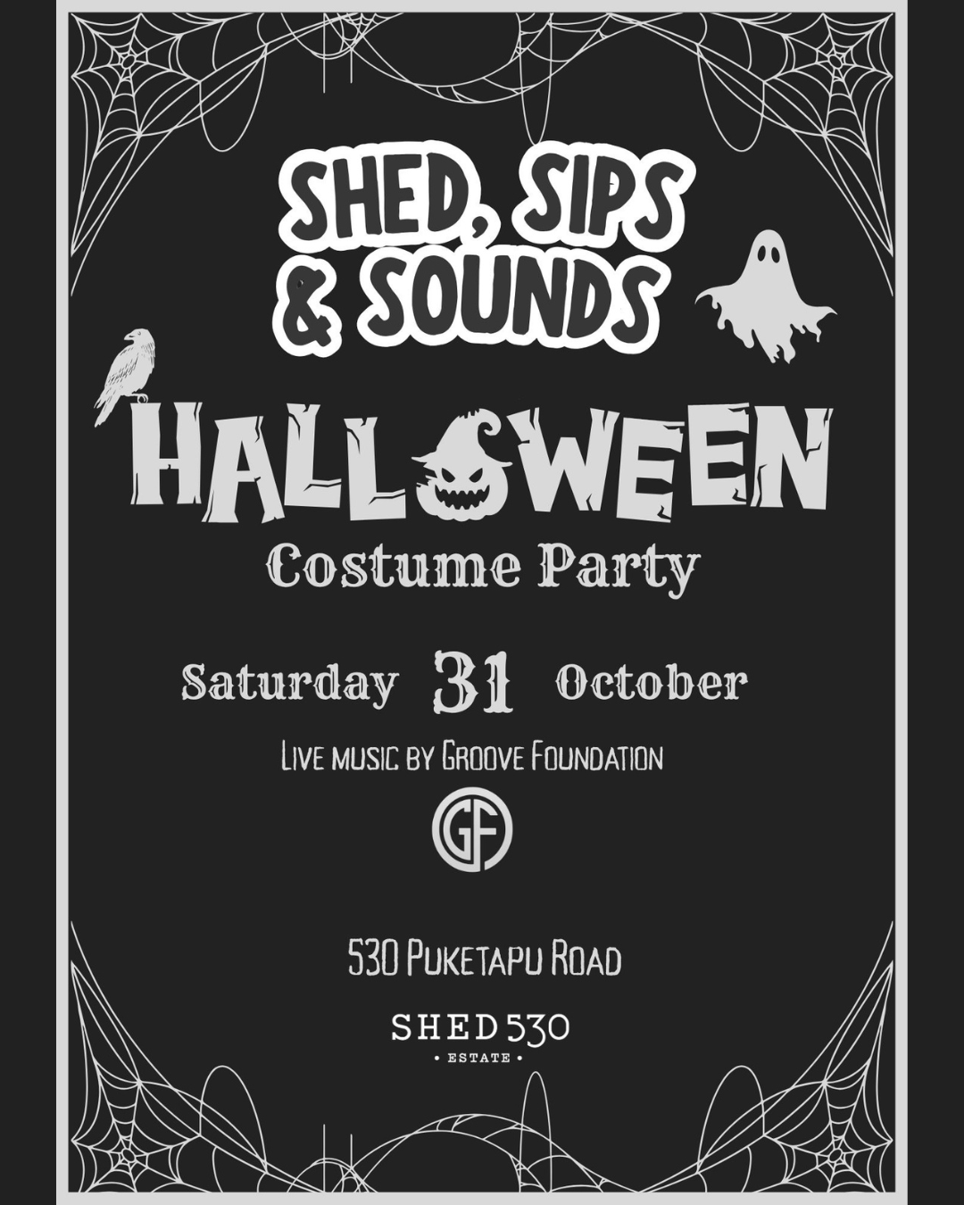 Shed, Sips & Sounds Halloween Party - Dining