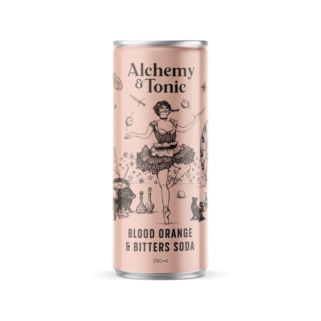 Alchemy & Tonic - Blood Orange & Bitters Soda - 4 Pack