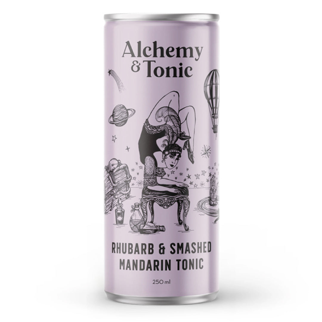Rhubarb & Smashed Mandarin Tonic - 250mL 4 Pack
