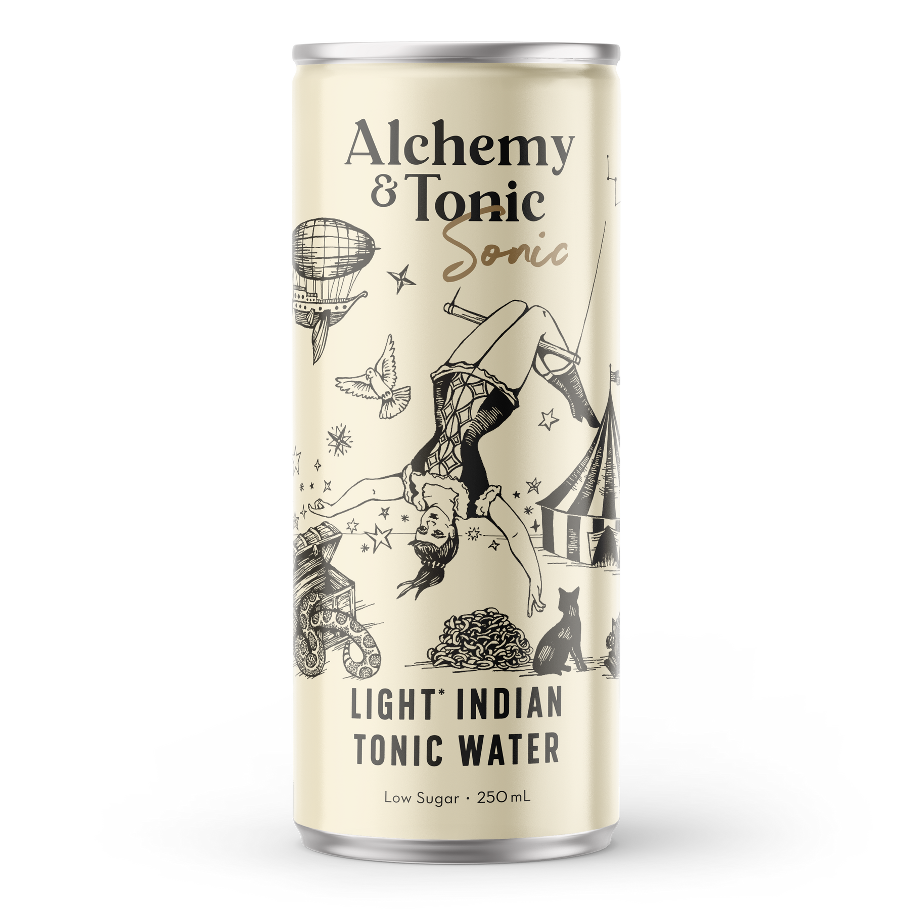 Light Indian Tonic Water - Sonic - 250mL 4 Pack