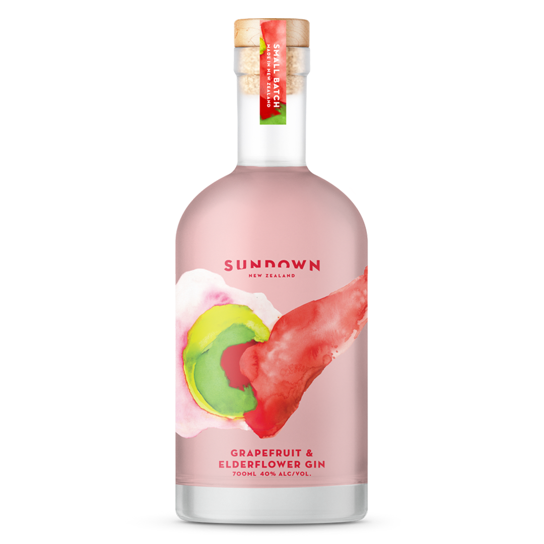 SUNDOWN Grapefruit & Elderflower Gin